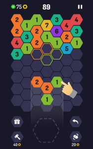 اسکرین شات بازی UP 9 Hexa Puzzle! Merge em all 2