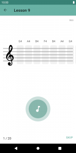 اسکرین شات 4 برنامه Clefs: Music Reading Trainer