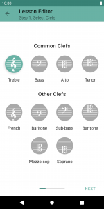 اسکرین شات 5 برنامه Clefs: Music Reading Trainer