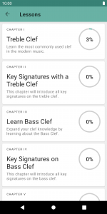 اسکرین شات 2 برنامه Clefs: Music Reading Trainer