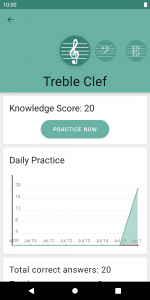 اسکرین شات 6 برنامه Clefs: Music Reading Trainer