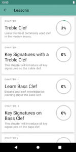 اسکرین شات برنامه Clefs: Music Reading Trainer 2