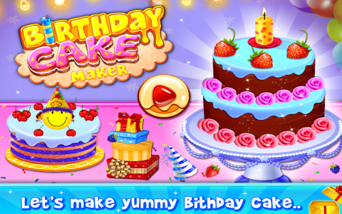 اسکرین شات بازی Birthday Cake Maker Cooking 1