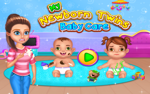 اسکرین شات بازی My Newborn Twins Baby Care - Kids Game 1