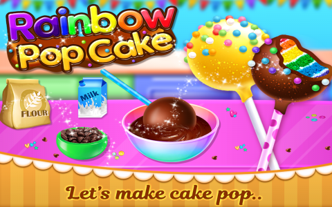 اسکرین شات بازی Rainbow Cake Pop Maker 1