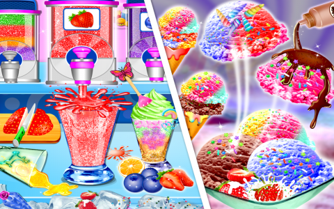 اسکرین شات بازی Rainbow Ice Cream Party 3