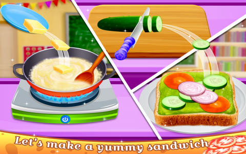 اسکرین شات بازی School Lunchbox Food Maker 3