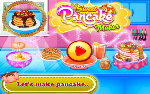 اسکرین شات بازی Sweet Pancake Maker Game 1