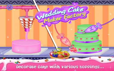 اسکرین شات بازی Wedding Cake Maker Factory 3