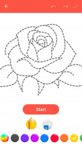 اسکرین شات برنامه How To Draw Flowers 1