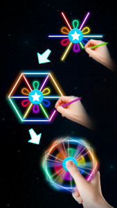 اسکرین شات بازی Draw Finger Spinner 2