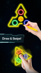 اسکرین شات بازی Draw Finger Spinner 1