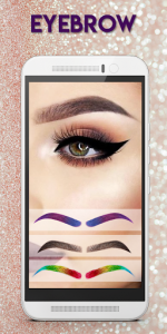 اسکرین شات برنامه Eyebrow Shaping App 2