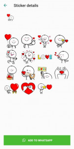 اسکرین شات 4 برنامه Love Stickers-Romantic Sticker