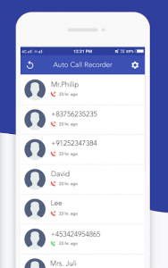 اسکرین شات برنامه Auto Call Recorder : Hide App 1