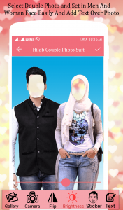اسکرین شات برنامه Hijab Couple Photo Suit 1