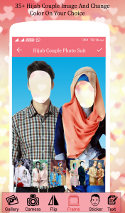اسکرین شات برنامه Hijab Couple Photo Suit 4