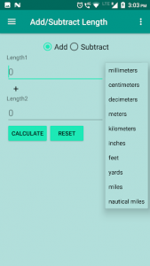 اسکرین شات برنامه Length Converter: convert mm,cm,m, feet,yard,mile 3
