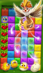 اسکرین شات بازی Fruit Funny Blocks: farm cubes 3