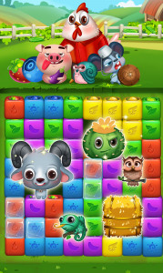 اسکرین شات بازی Fruit Funny Blocks: farm cubes 2