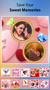 اسکرین شات 2 برنامه LovePhoto - Love Frame, Collag