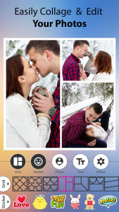 اسکرین شات 3 برنامه LovePhoto - Love Frame, Collag