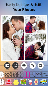 اسکرین شات 3 برنامه LovePhoto - Love Frame, Collag