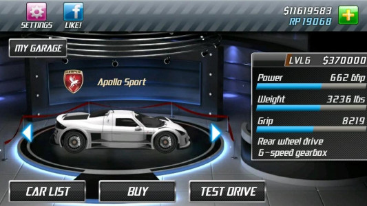 اسکرین شات بازی Drag Racing 6