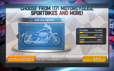 اسکرین شات بازی Drag Racing: Bike Edition 1