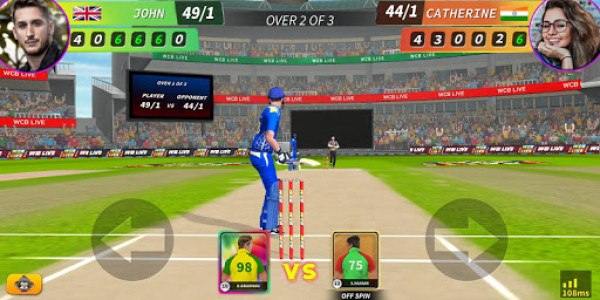 اسکرین شات بازی WCB LIVE Cricket Multiplayer:8 Players Cricket PvP 2