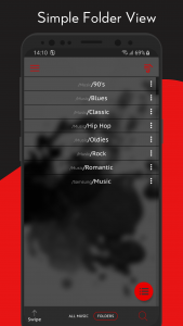 اسکرین شات برنامه Crimson Music Player 6