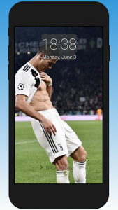 اسکرین شات برنامه Cristiano Ronaldo CR7 Lock Screen 1