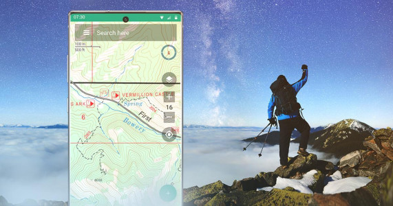 اسکرین شات 4 برنامه BackCountry Navigator XE: Topo