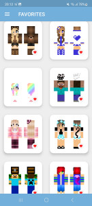 اسکرین شات 3 برنامه Mini Skins for Minecraft PE