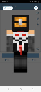 اسکرین شات 1 برنامه Mini Skins for Minecraft PE