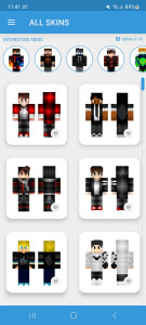 اسکرین شات 1 برنامه Boys Skins for Minecraft