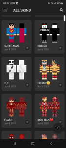اسکرین شات 2 برنامه HD Skins for Minecraft 128x128