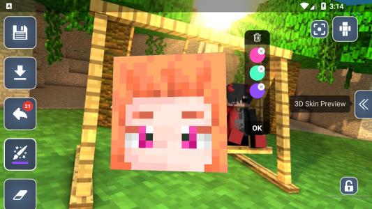 اسکرین شات 8 برنامه HD Skins Editor for Minecraft