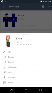 اسکرین شات 7 برنامه HD Skins Editor for Minecraft
