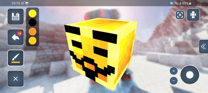 اسکرین شات 1 برنامه HD Skins Editor for Minecraft