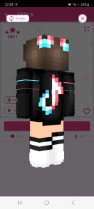 اسکرین شات 1 برنامه Girls Skins for Minecraft PE