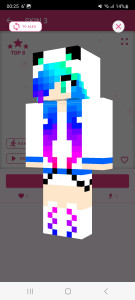 اسکرین شات 4 برنامه Girls Skins for Minecraft PE
