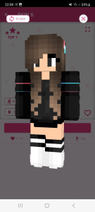 اسکرین شات 3 برنامه Girls Skins for Minecraft PE