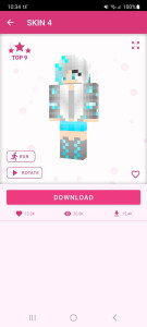اسکرین شات 5 برنامه Girls Skins for Minecraft PE