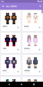 اسکرین شات برنامه Skins for Minecraft 2 3