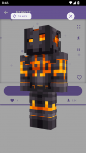 اسکرین شات 4 برنامه Skins for Minecraft 2