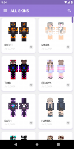 اسکرین شات 3 برنامه Skins for Minecraft 2