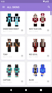 اسکرین شات برنامه Skins for Minecraft 2 5