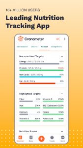 اسکرین شات برنامه Calorie Counter by Cronometer 1