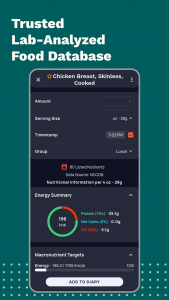 اسکرین شات برنامه Calorie Counter by Cronometer 4